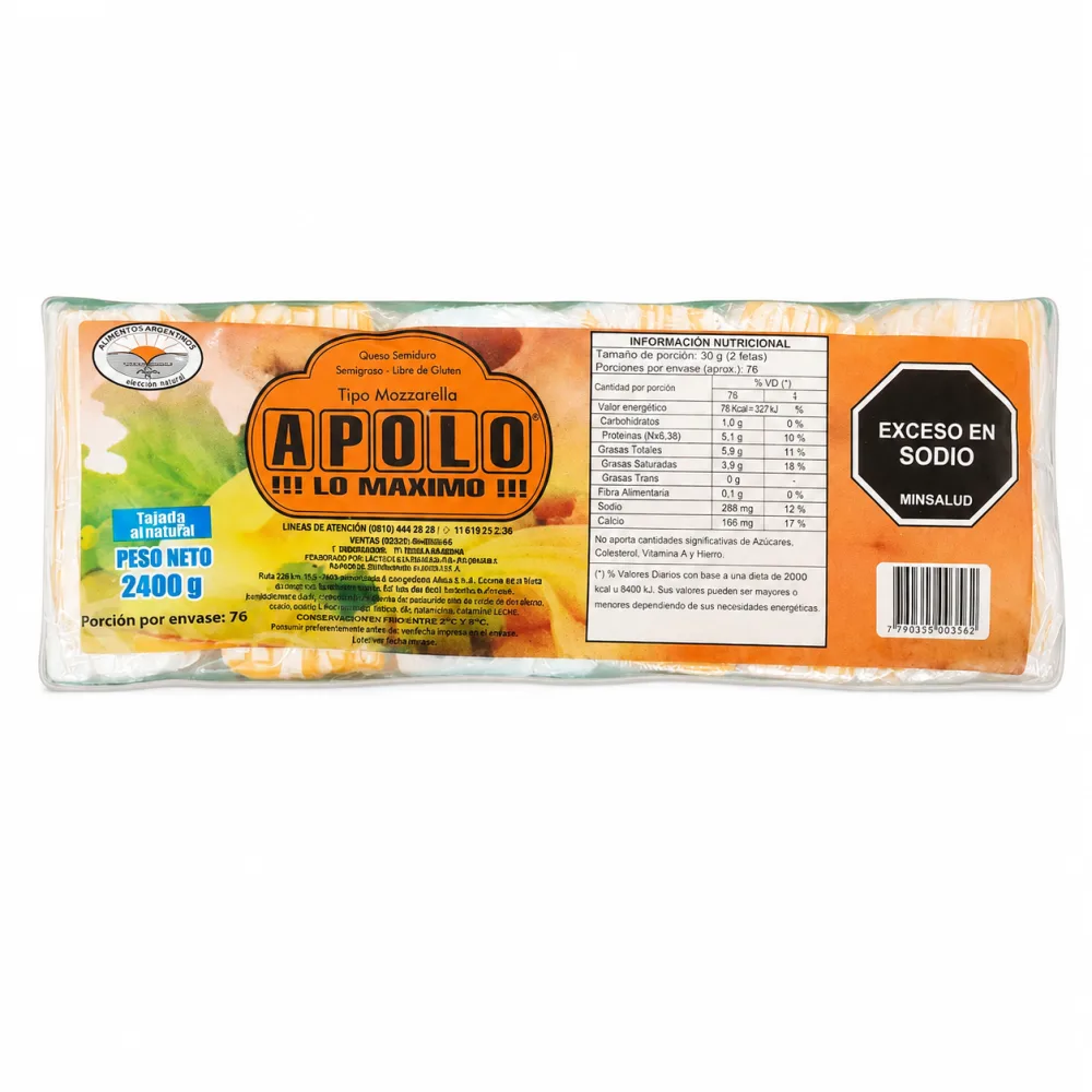 AMARILLO TAJADO APOLO X 2400G