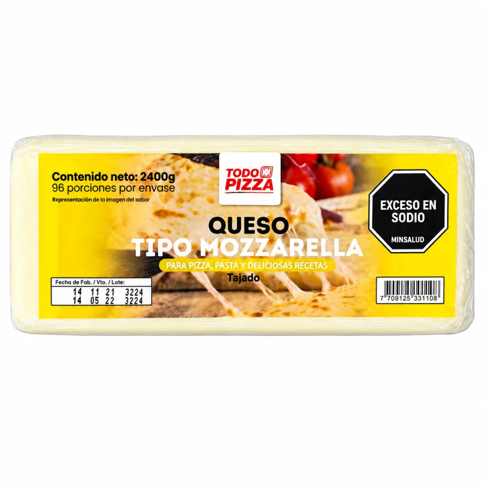 QUESO MOZZ TODOPIZZA TAJ X 2400 G