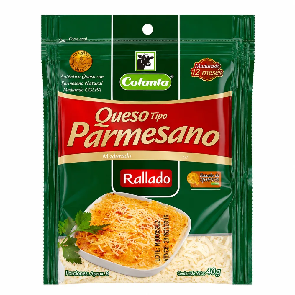 QUESO PARMESANO COLANTA X 40G