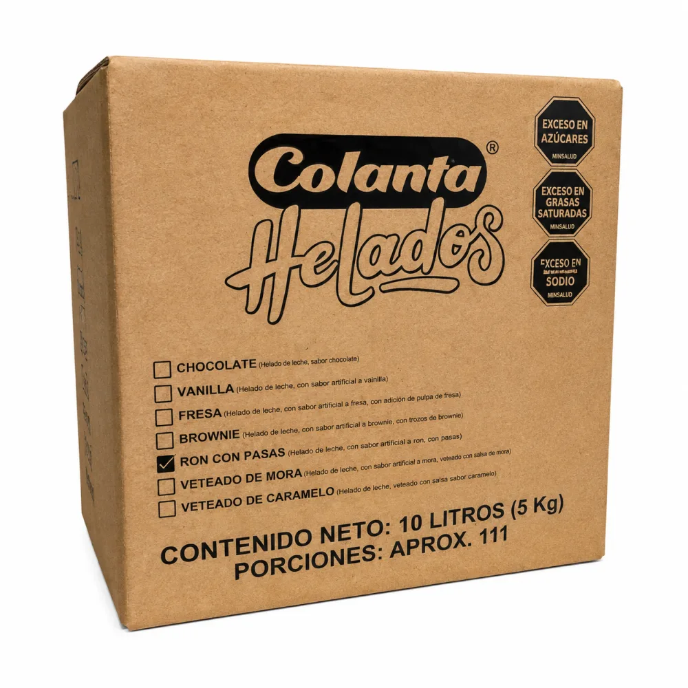 RON PASAS 10LT HELADO COLANTA