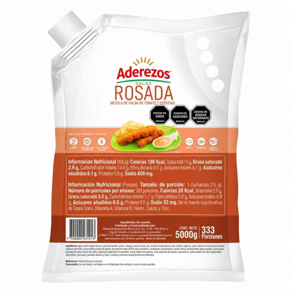 ROSADA ADEREZOS X 5000 G