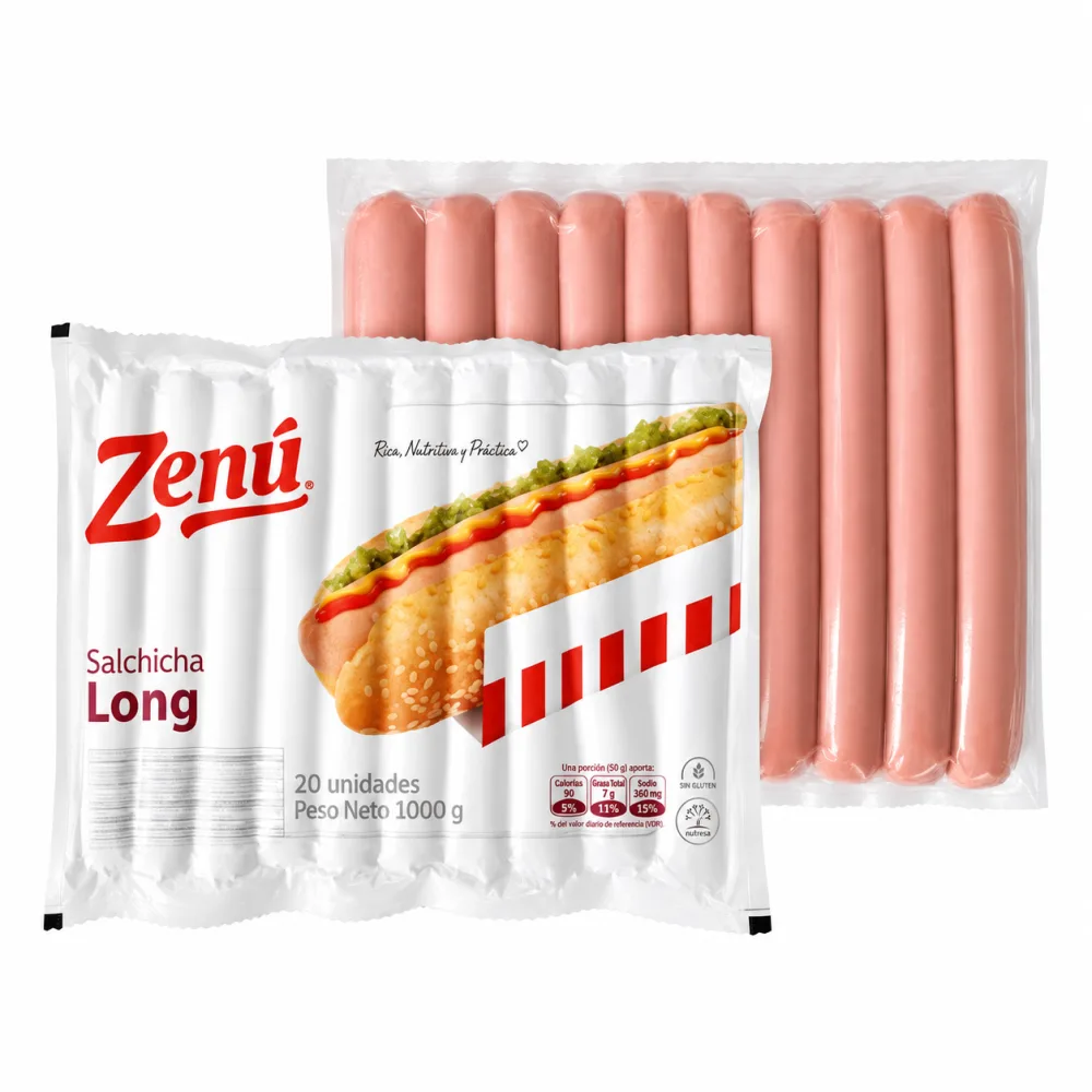 SALCHICHA LONG X 20 ZENU