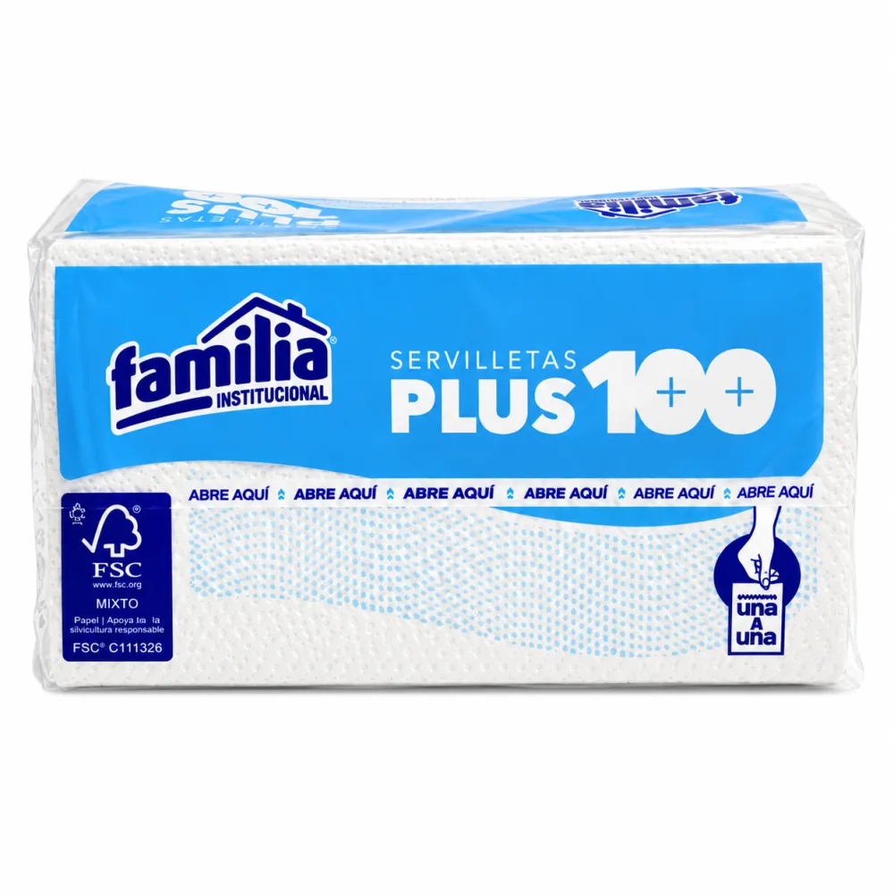 SERVILLETA FAMILIA PLUS X 100