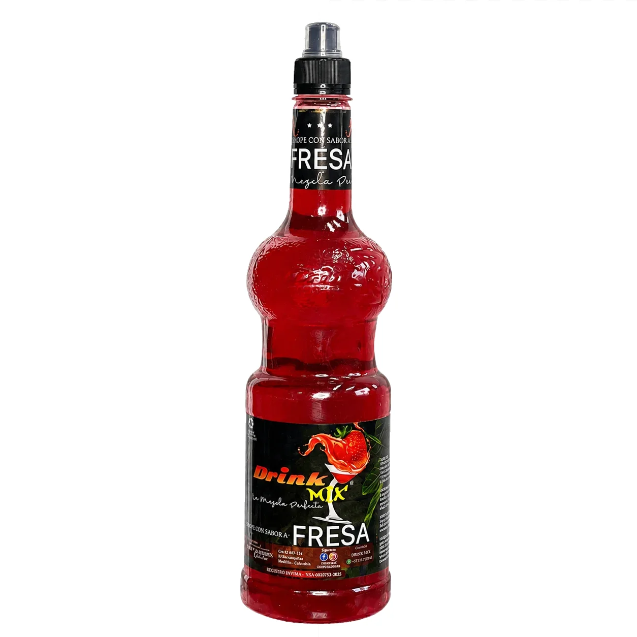 SIROPE DRINK MIX FRESA X 1 LT