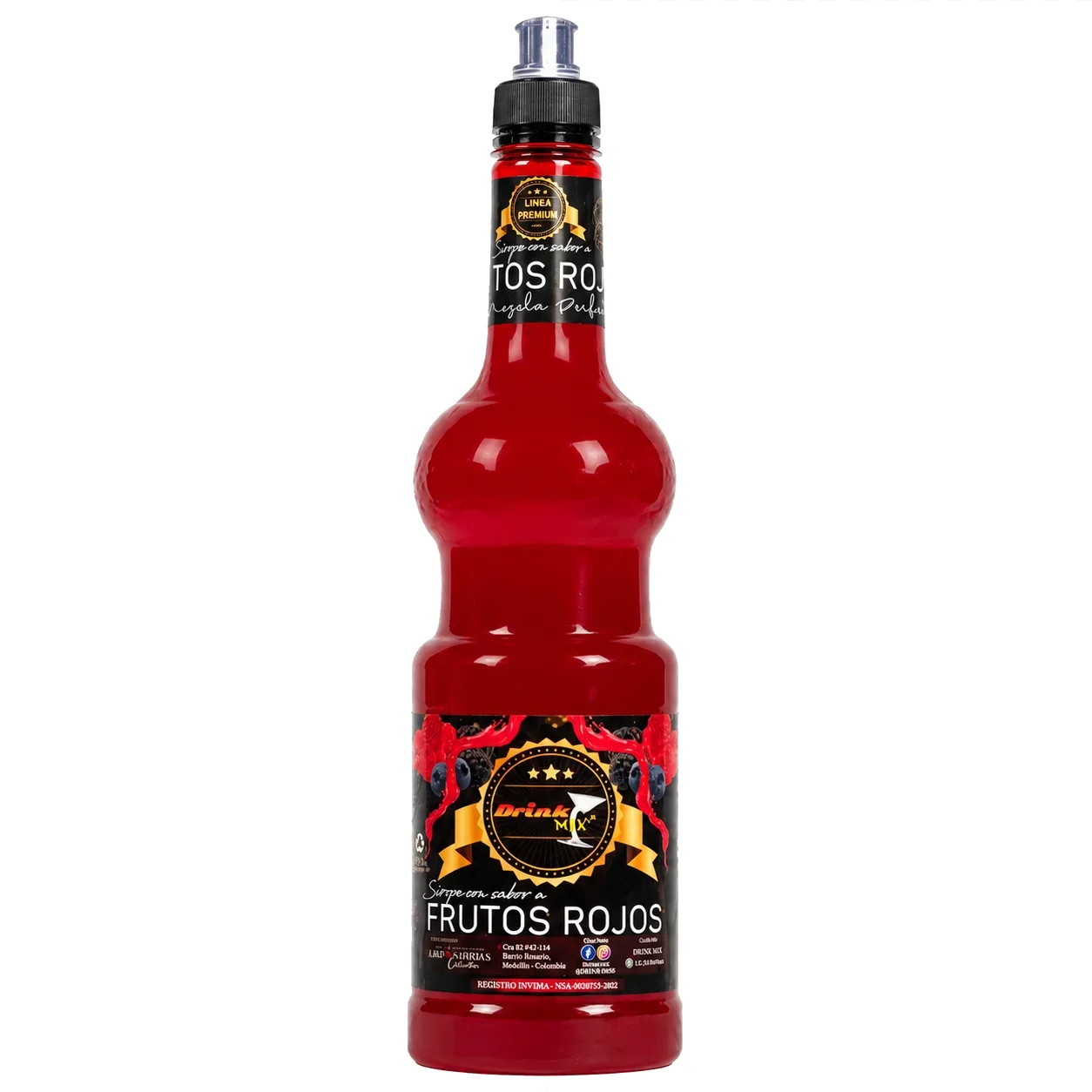 SIROPE DRINK MIX FRUT/ROJOS X 1 LT