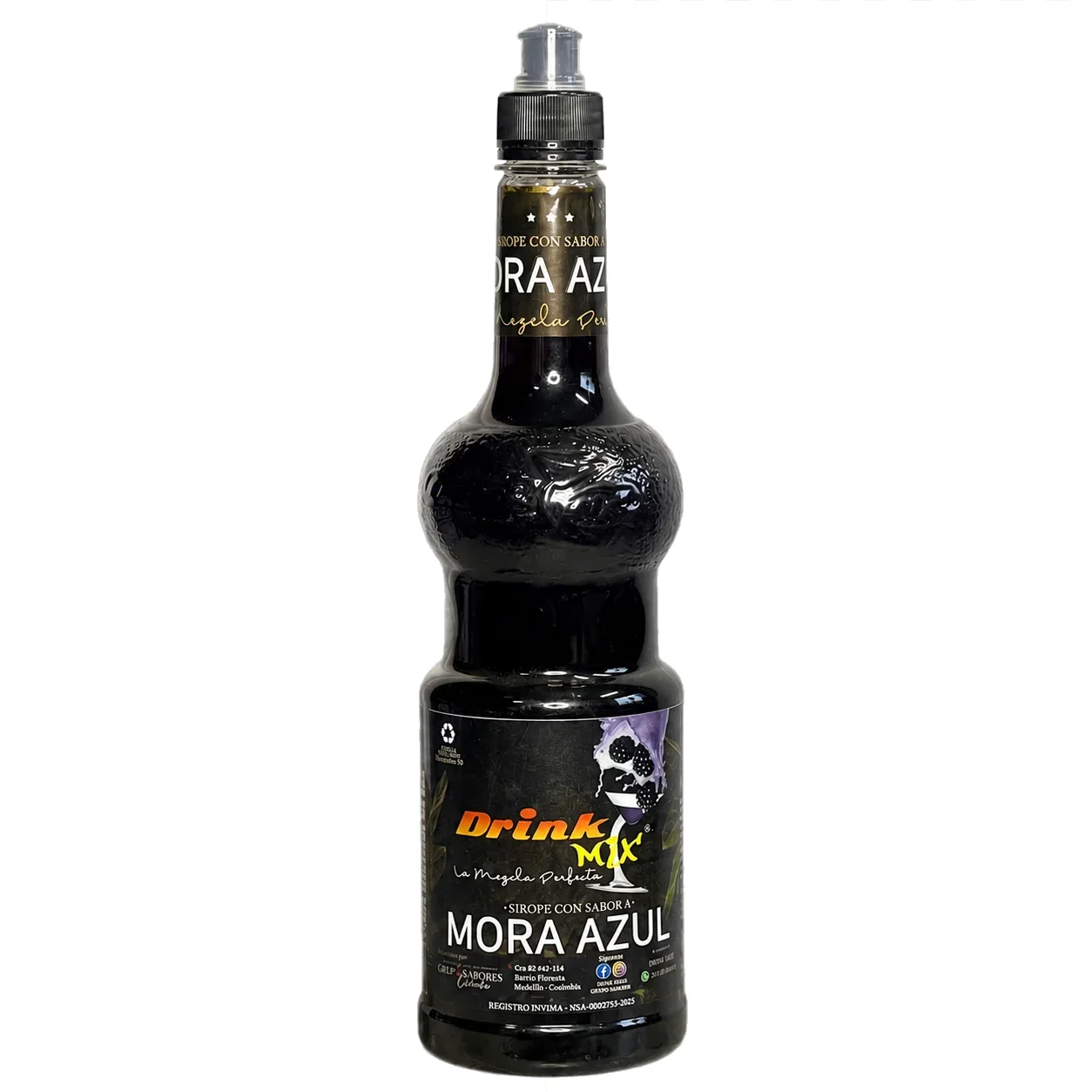 SIROPE DRINK MIX MORA AZUL X 1 LT