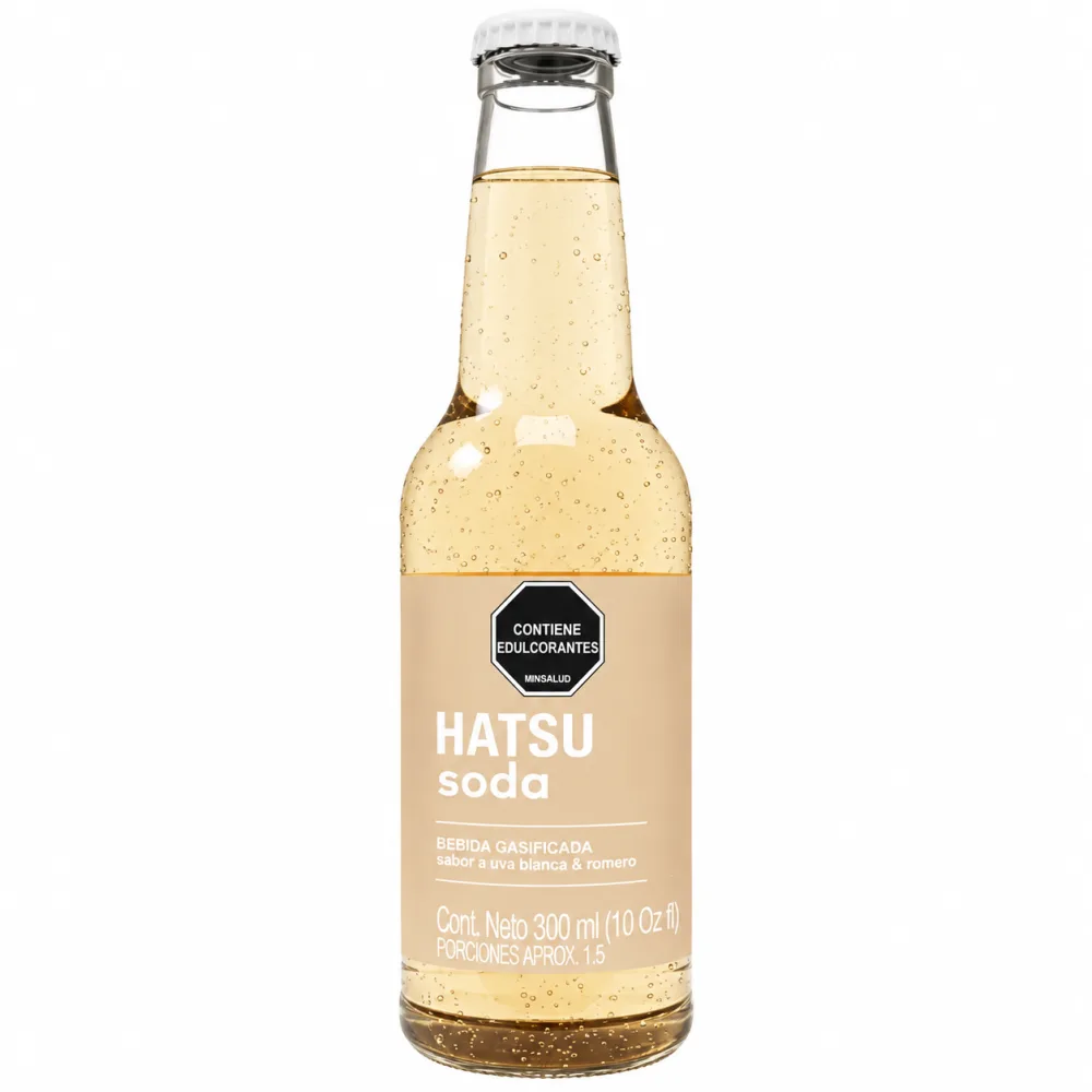 SODA HATSU UVA BLANCA Y ROMERO X 300 ML