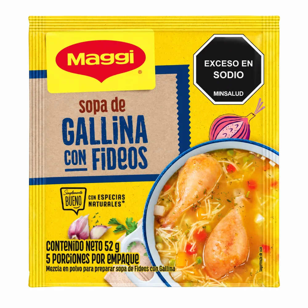 SOPA DE GALLINA CON FIDEOS X 52 G