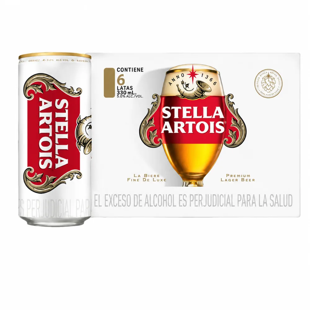 STELLA ARTOIS LATA *269 ML X 6