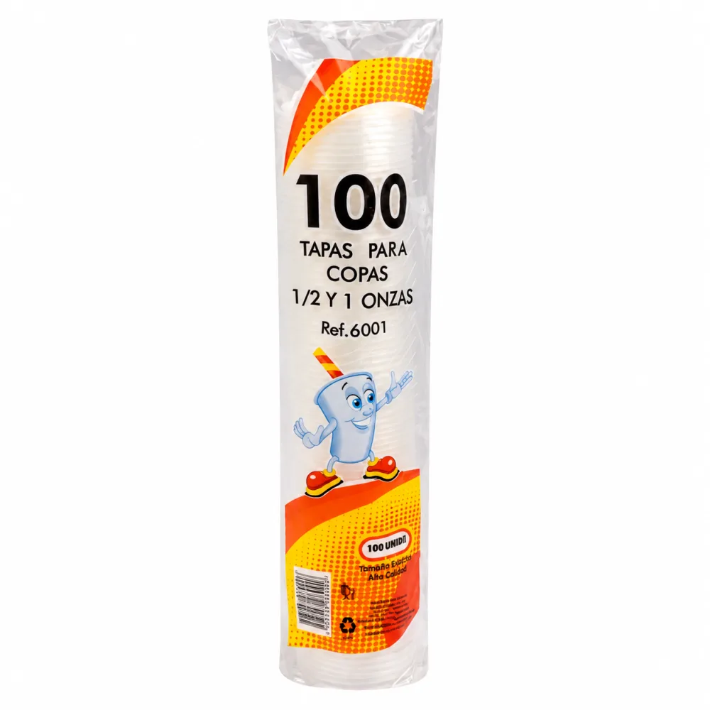 TAPA COPA TROFORMA 1/2 Y 1 OZ X 100 UND