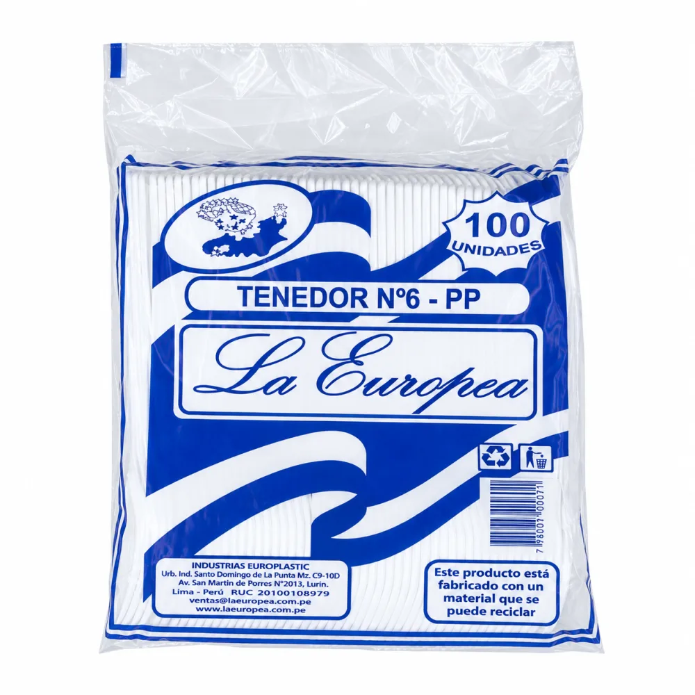 TENEDOR GRANDE LA EUROPEA X 100