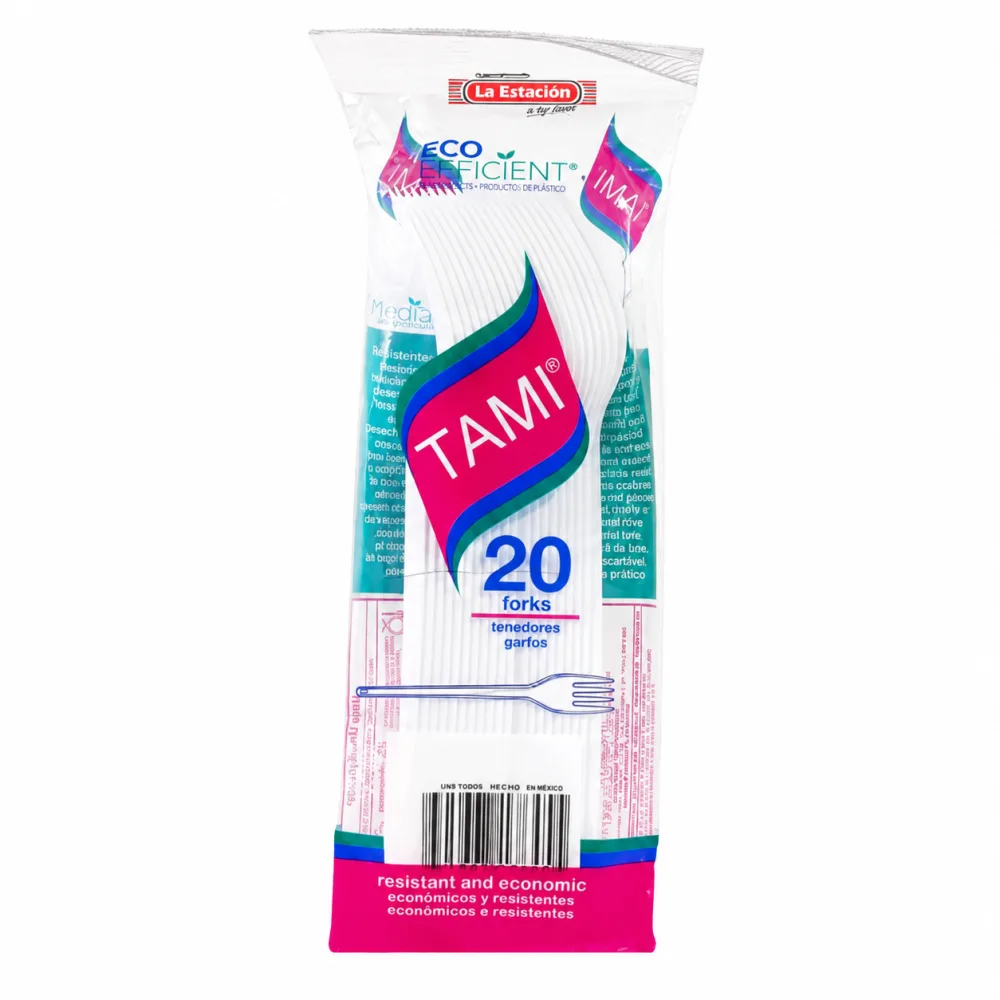 TENEDOR TAMI BCO X 20