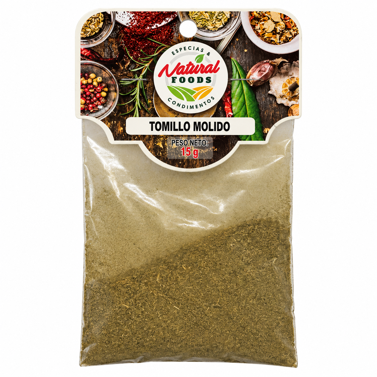 TOMILLO MOLIDO NATURAL FOODS X 15 G