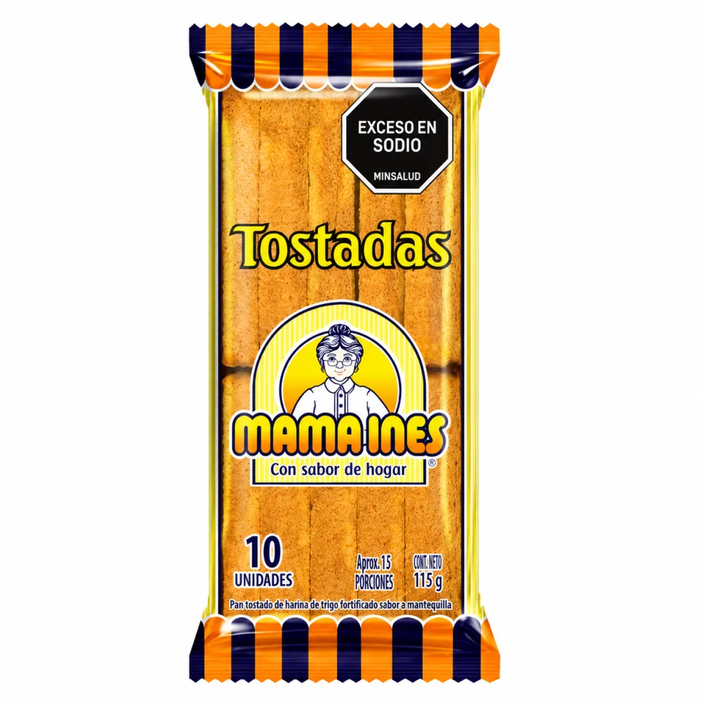 TOSTADA MED LUNA MANT MAMA INES X 115G