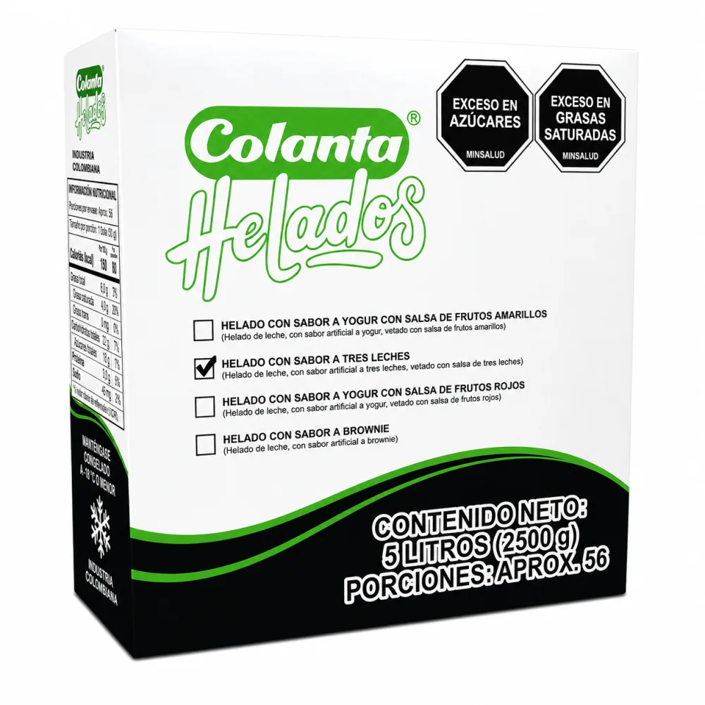 TRESLECHES 5LT HELADO COLANTA