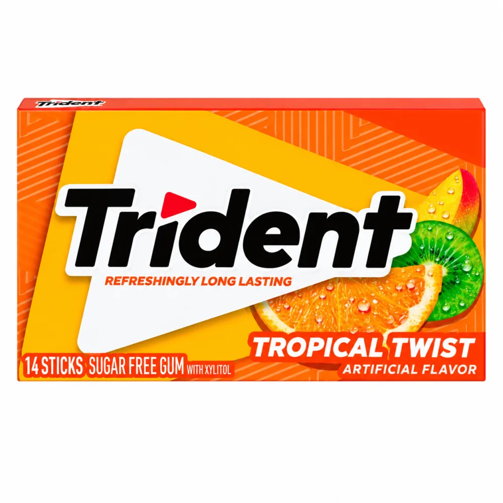 TRIDENT NARANJA X 14