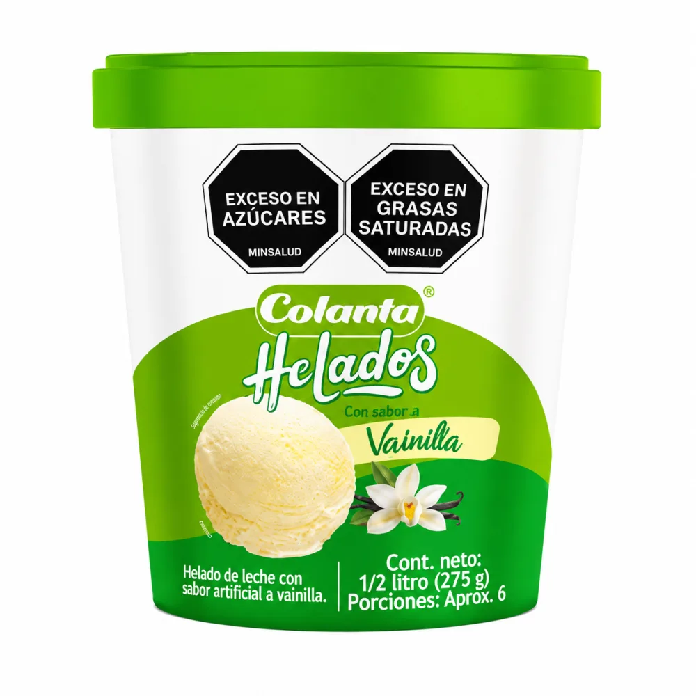 VAINILLA 1/2LT HELADO COLANTA