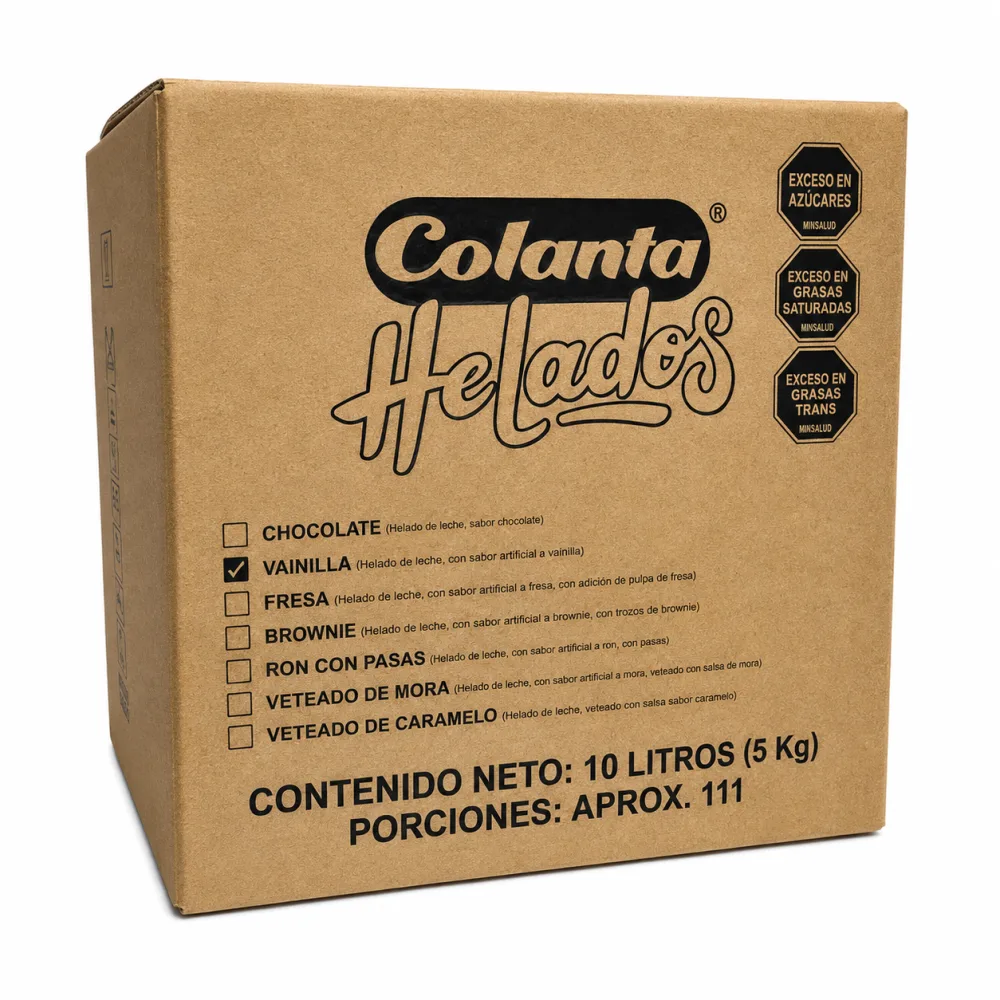VAINILLA 10LT HELADO COLANTA