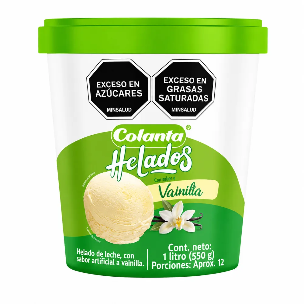 VAINILLA 1LT HELADO COLANTA