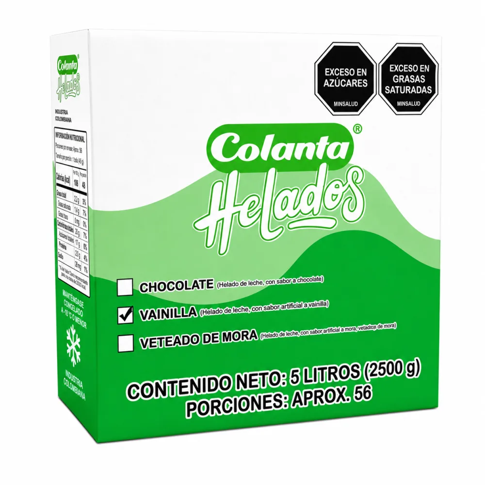 VAINILLA 5LT HELADO COLANTA