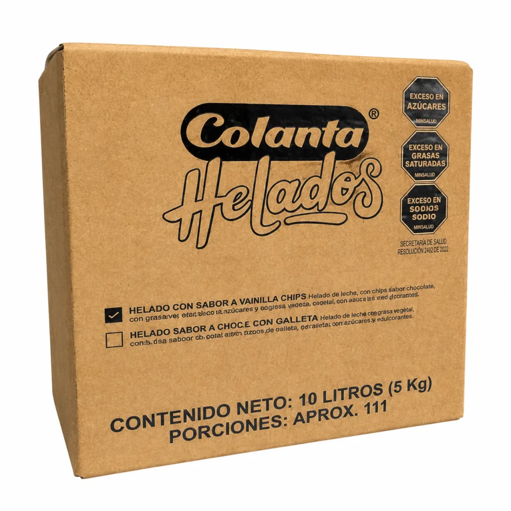 VAINILLA CHIPS 10LT HELADO COLANTA
