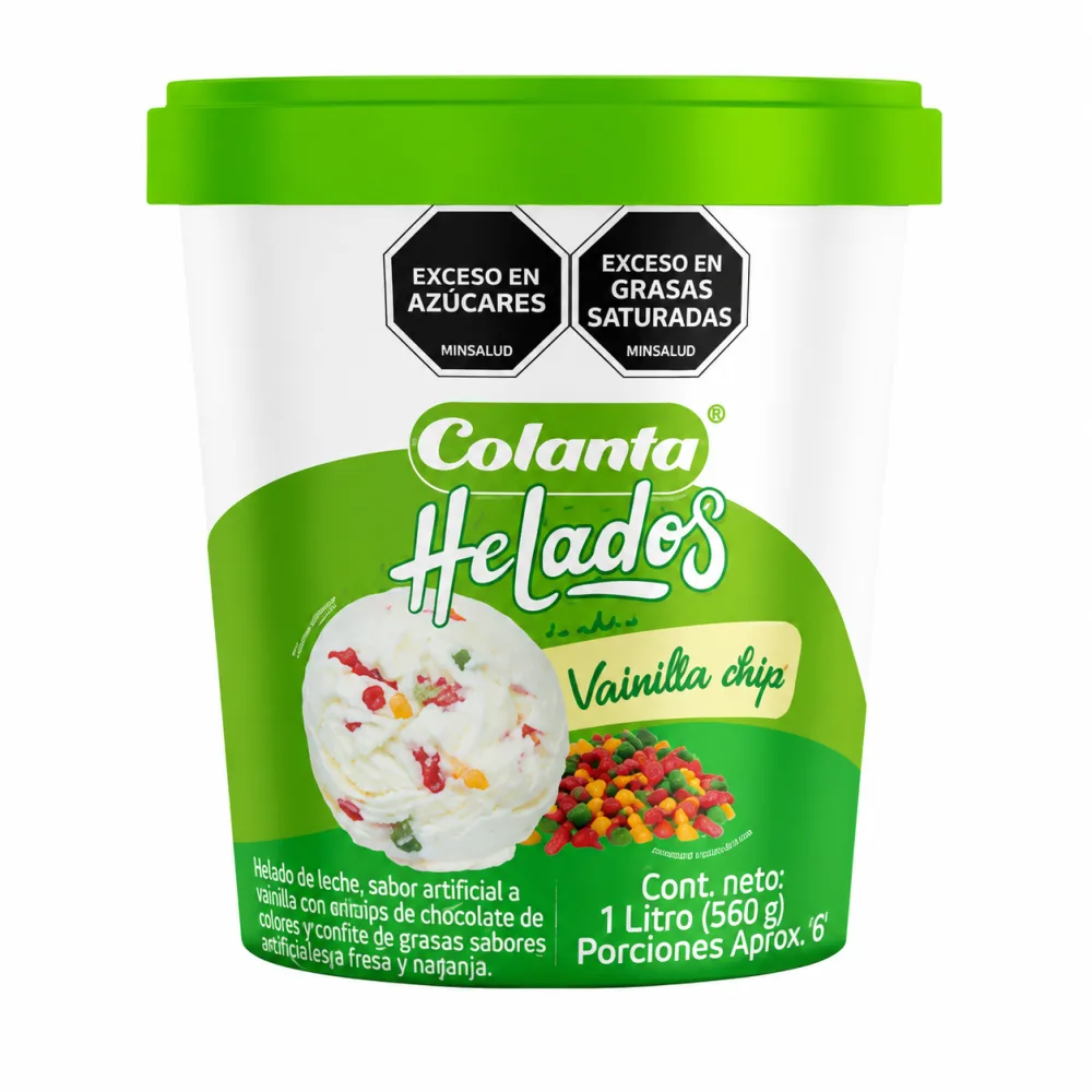 VAINILLA CHIPS 1LT HELADO COLANTA