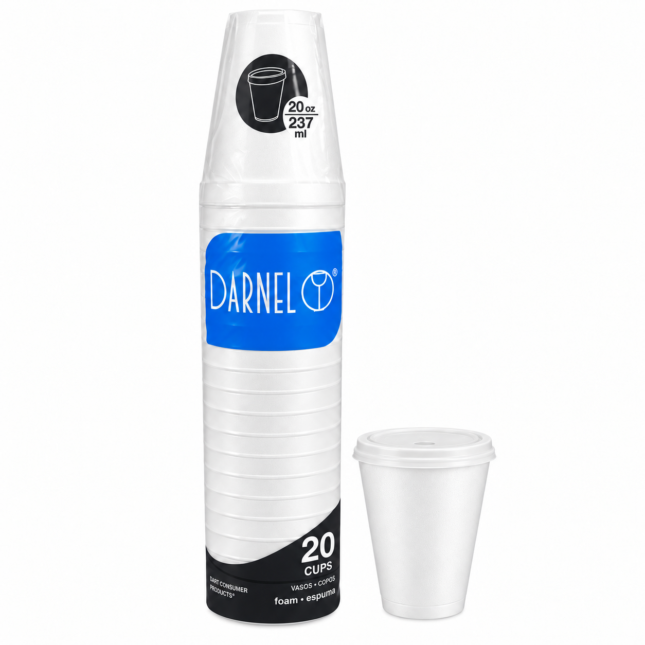 VASO 20 ICOPOR 20 OZ CON TAPA