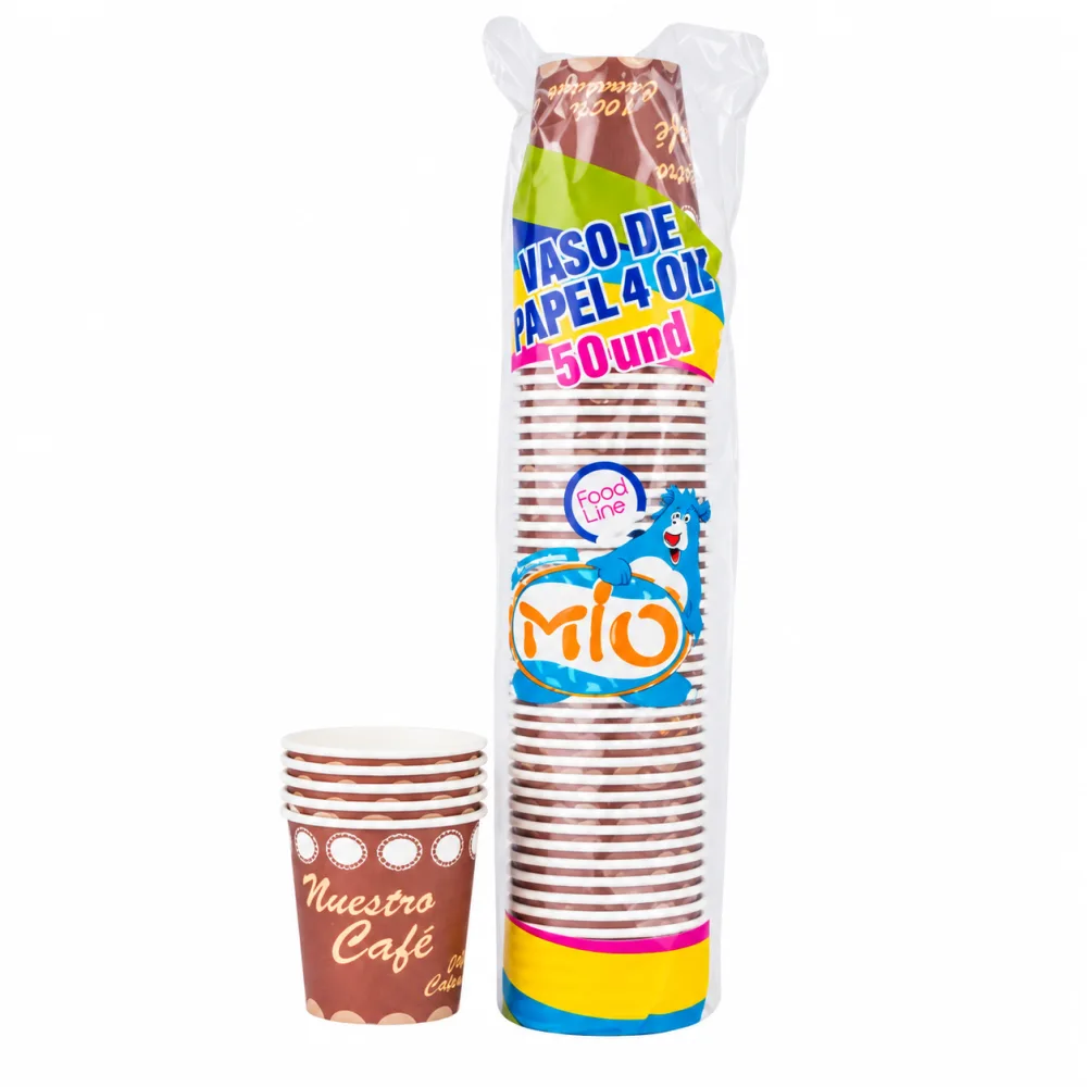 VASO CARTON 4 OZ MIO X 50
