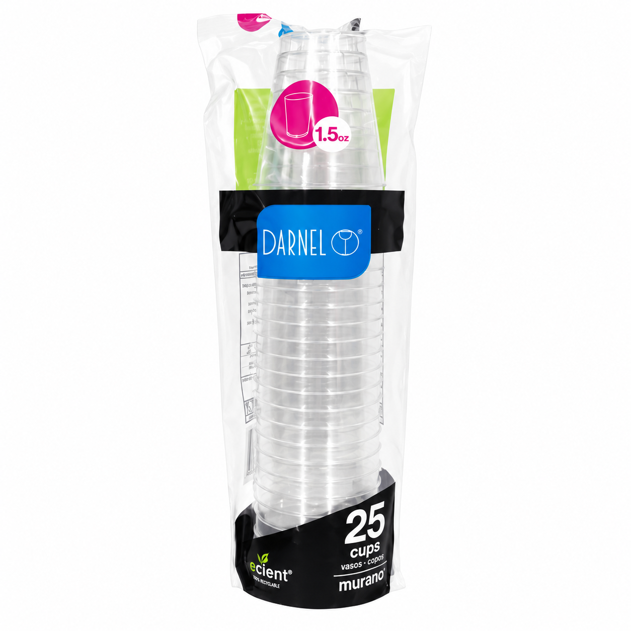 VASO MURANO 1.5 CRISTAL X 25 UND