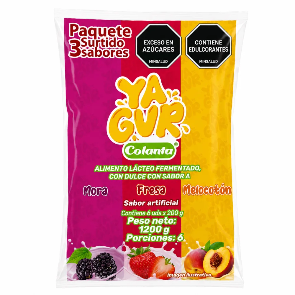 YAGUR BOLSA STDO SIXPACK X 200 ML