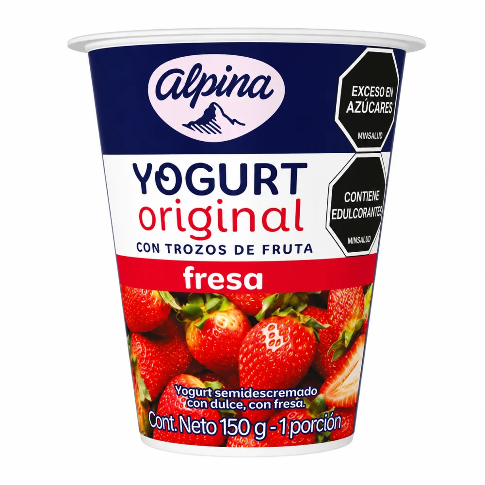 YOGUR ORIGINAL FRESA ALPINA X 150G