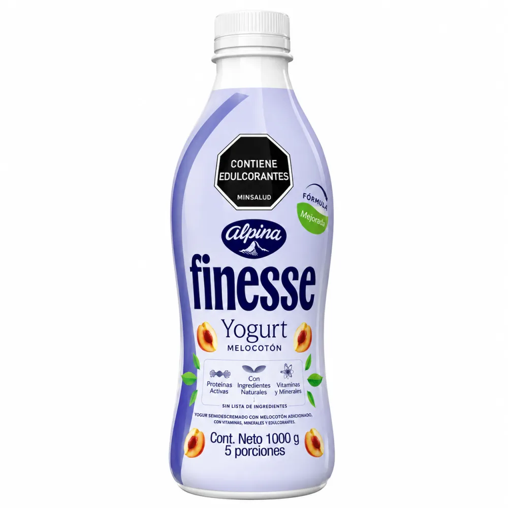YOGURT FINESSE MELOCOTON ALPINA X 1000G