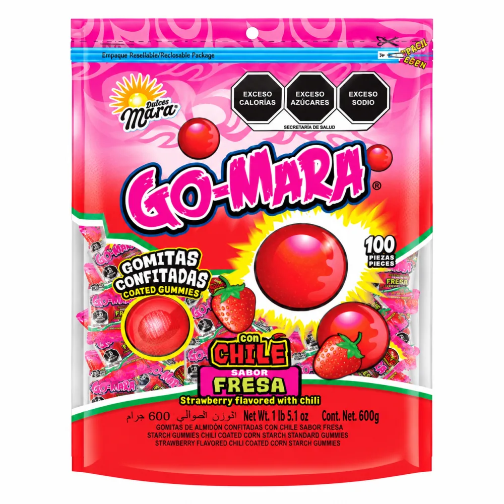 GO MARA FRESA CON CHILE X 100 UND