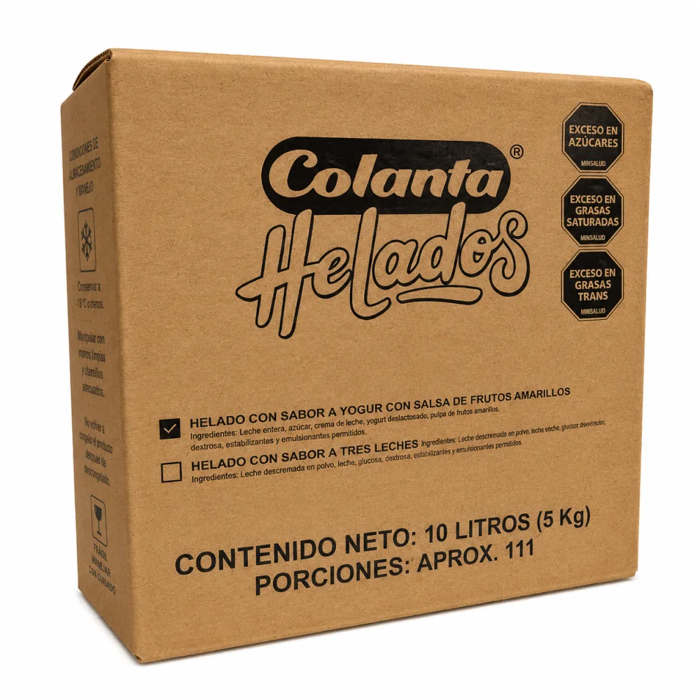FRUTOSAMARILLOS 10LT HELADO COLANTA