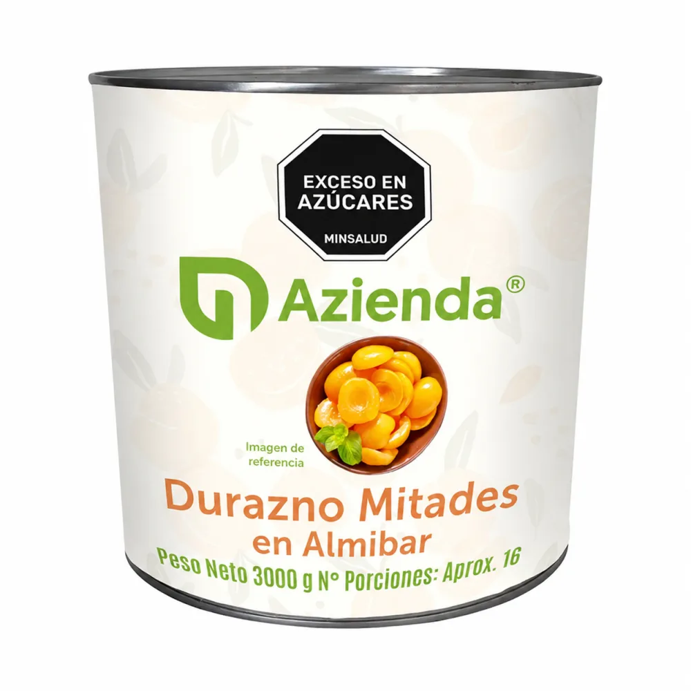 DURAZNO MITADES EN ALMIBAR AZIENDA X 3000 G