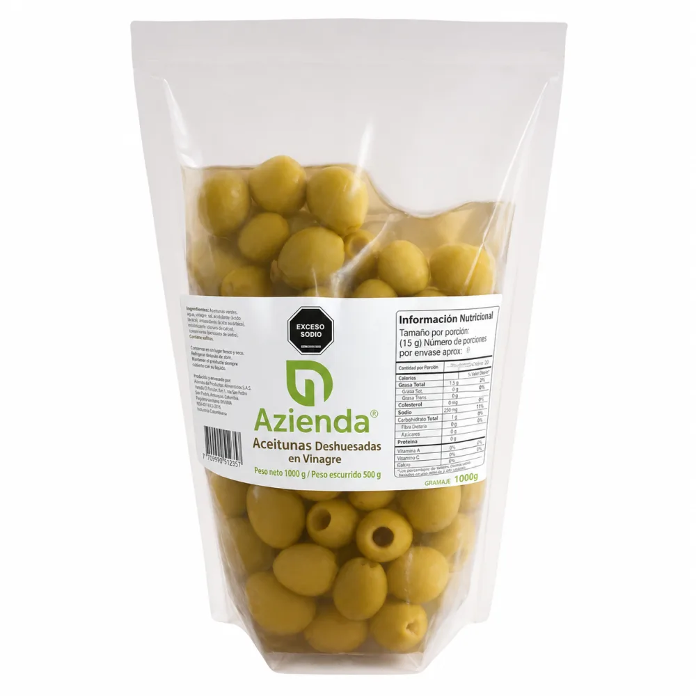 ACEITUNA DESHUESA BOLSA X 1000 G AZIENDA