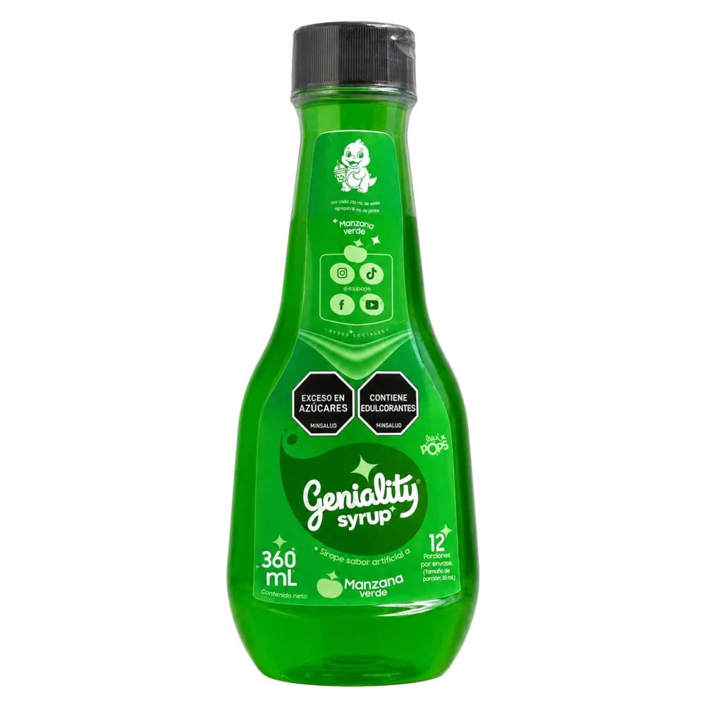 SIROPE GENIALITY MANZANA VERDE X 360 ML