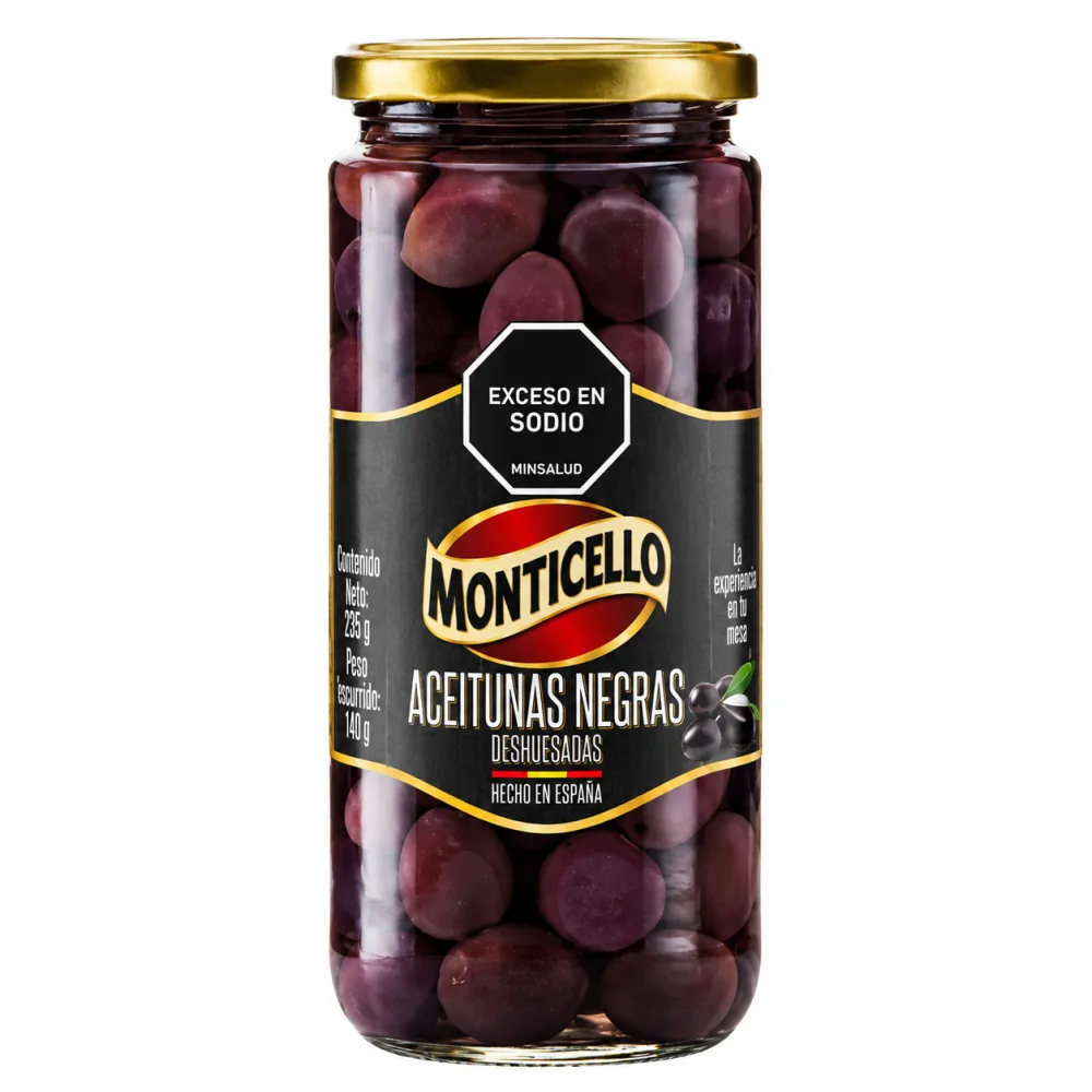 ACEITUNAS NEGRAS MONTICELLO X340 G
