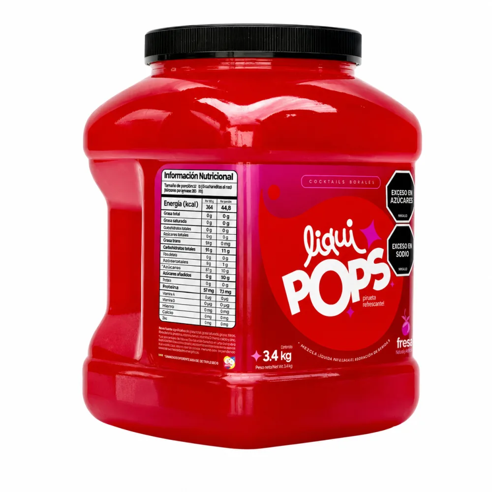 LIQUIPOPS FRESA X 3400 KG