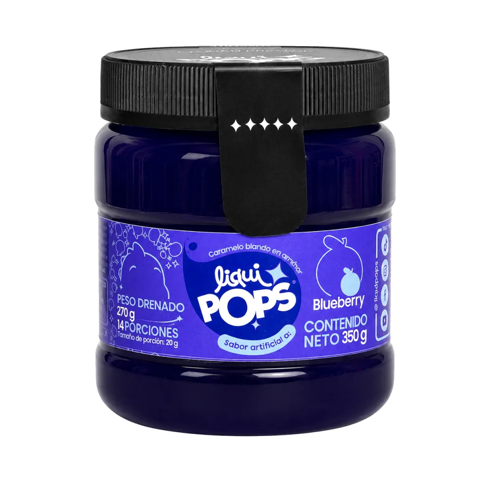 LIQUIPOPS BLUEBERRY X 350 G