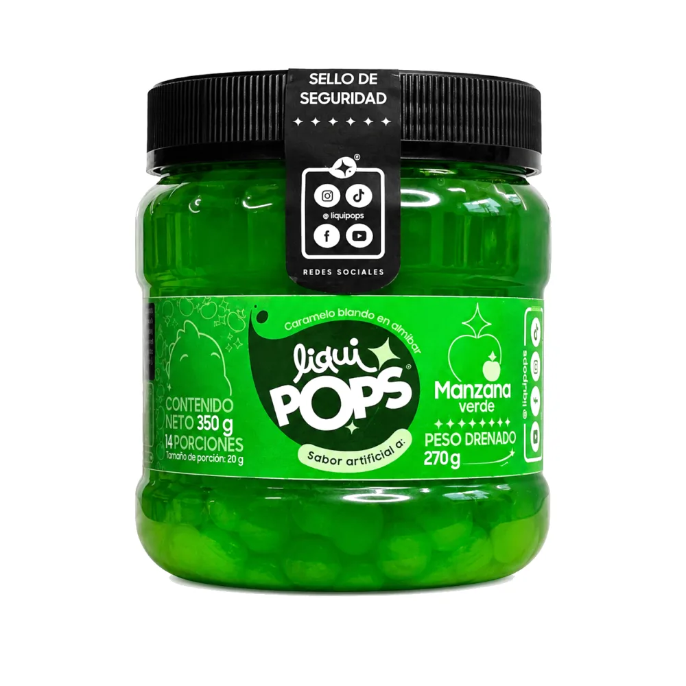 LIQUIPOPS M/VERDE X 350 G
