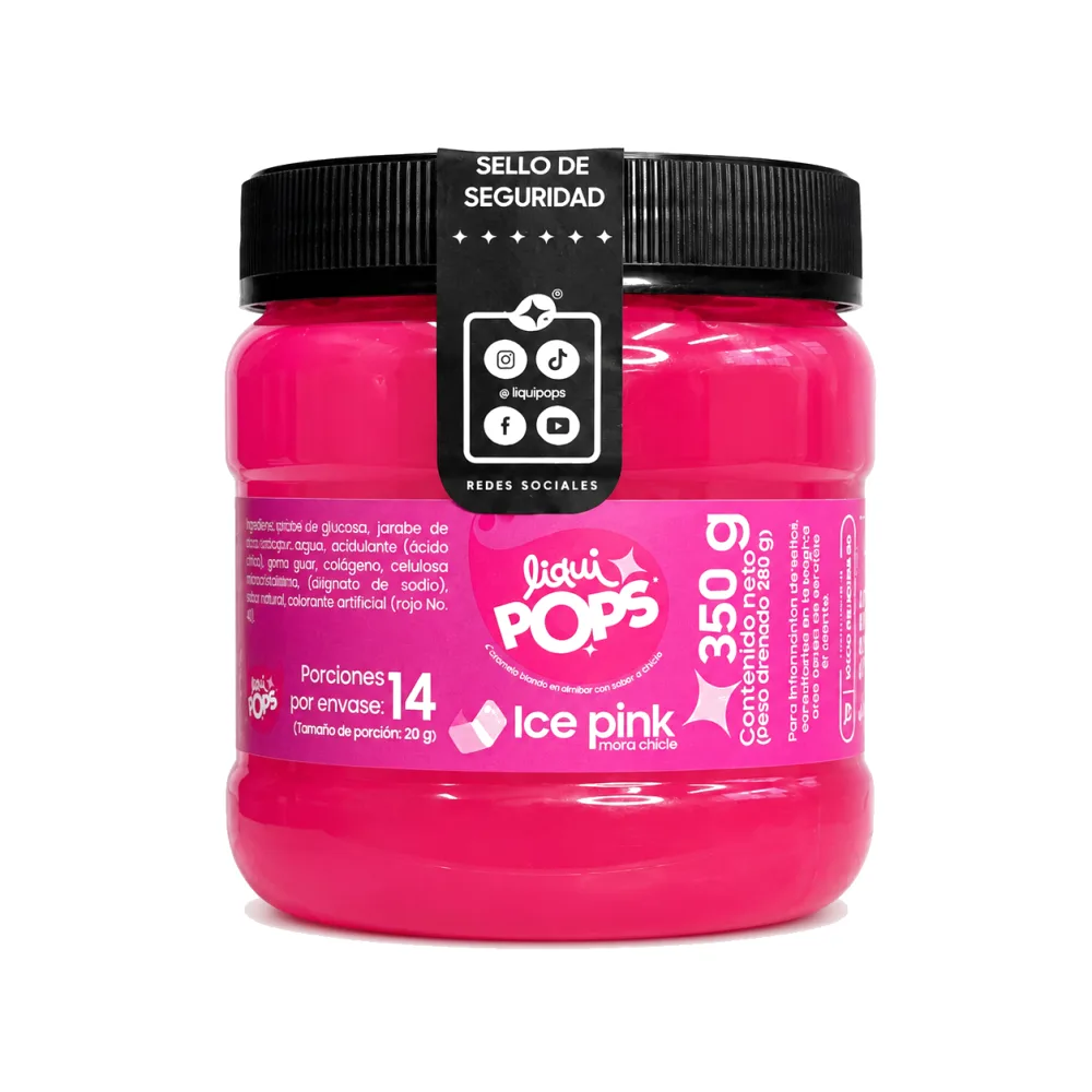 LIQUIPOPS ICE PINK X 350 G