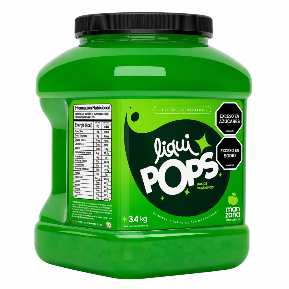 LIQUIPOPS M/VERDE X 3400 KG