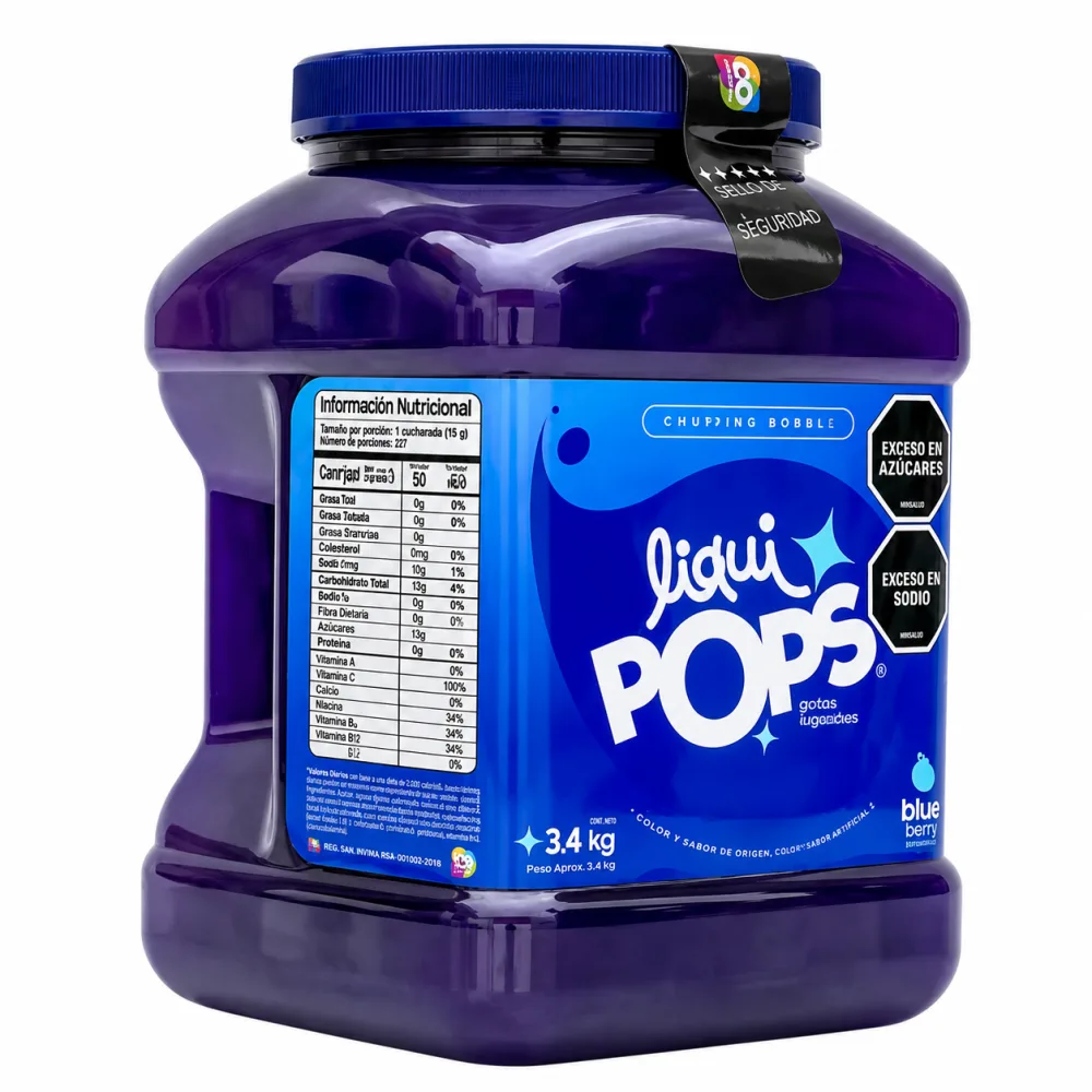 LIQUIPOPS BLUEBERRY X 3400 KG