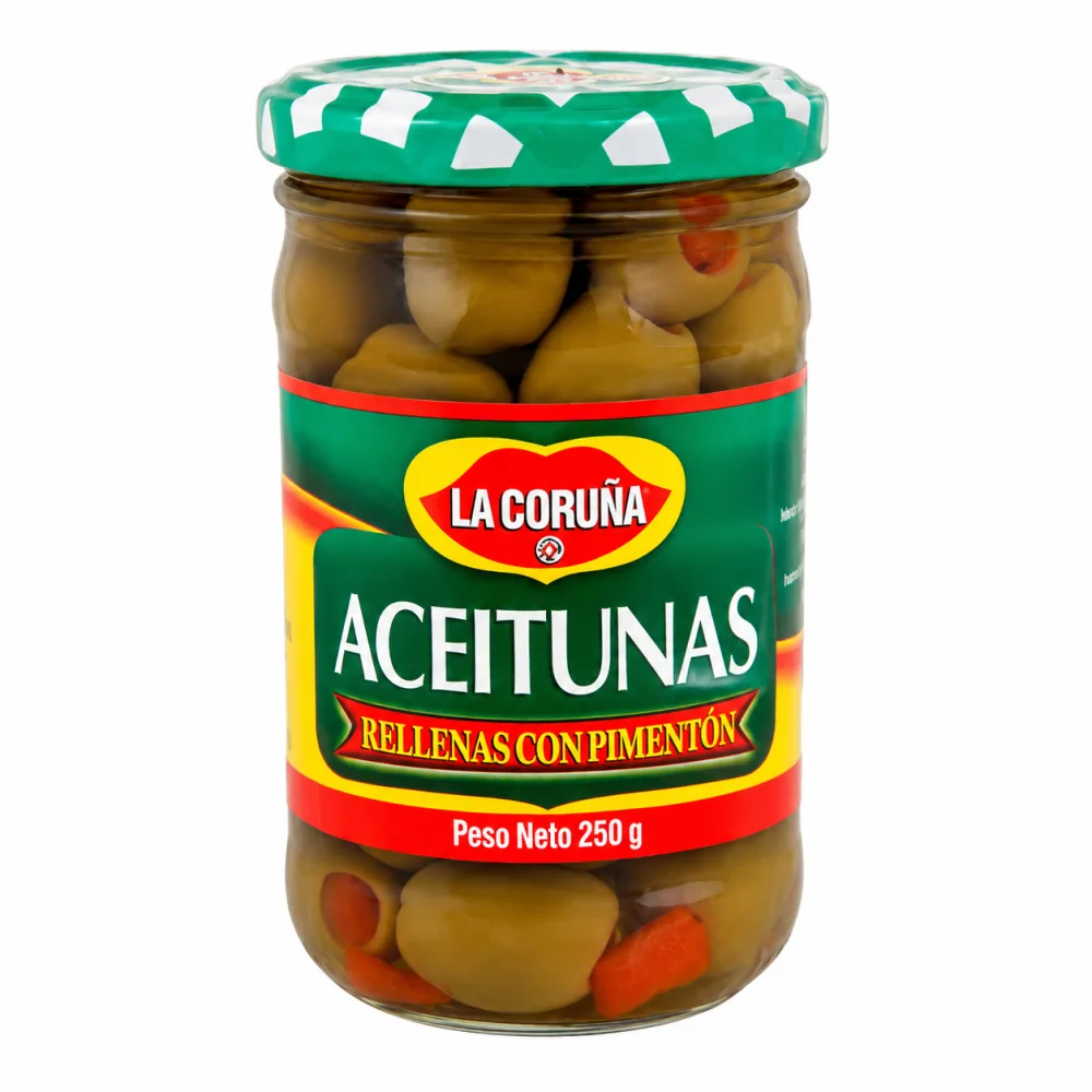 ACEITUNAS RELLENAS CORUﾑA 250G