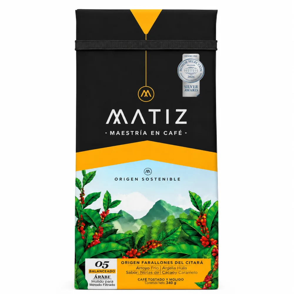 CAFE MATIZ AMBAR MOLIDO X 340 G
