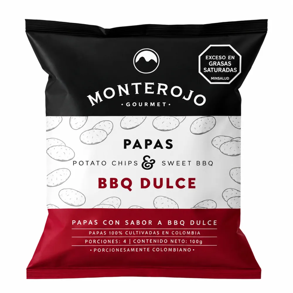 PAPAS BBQ DULCE MONTEROJO X 100 G