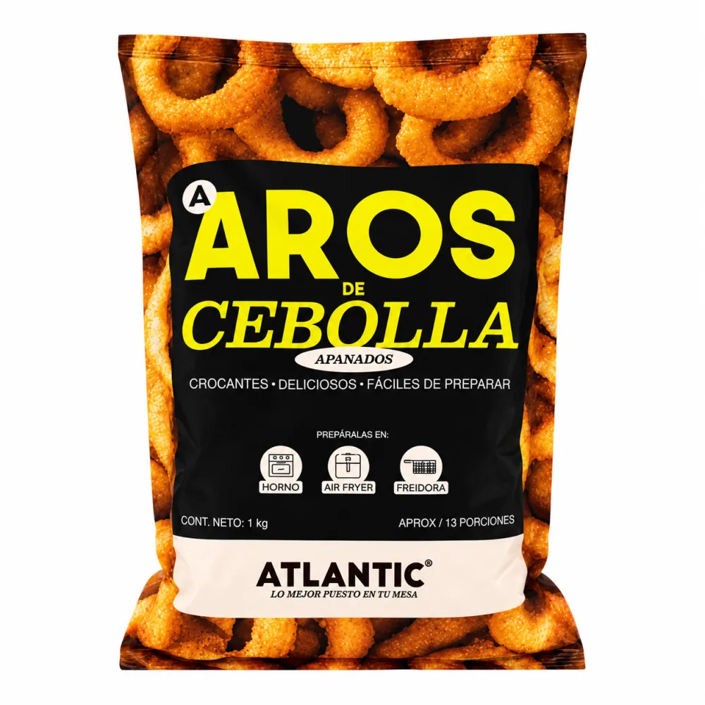 AROS DE CEBOLLA APANADO ATLANTIC X 1000 G