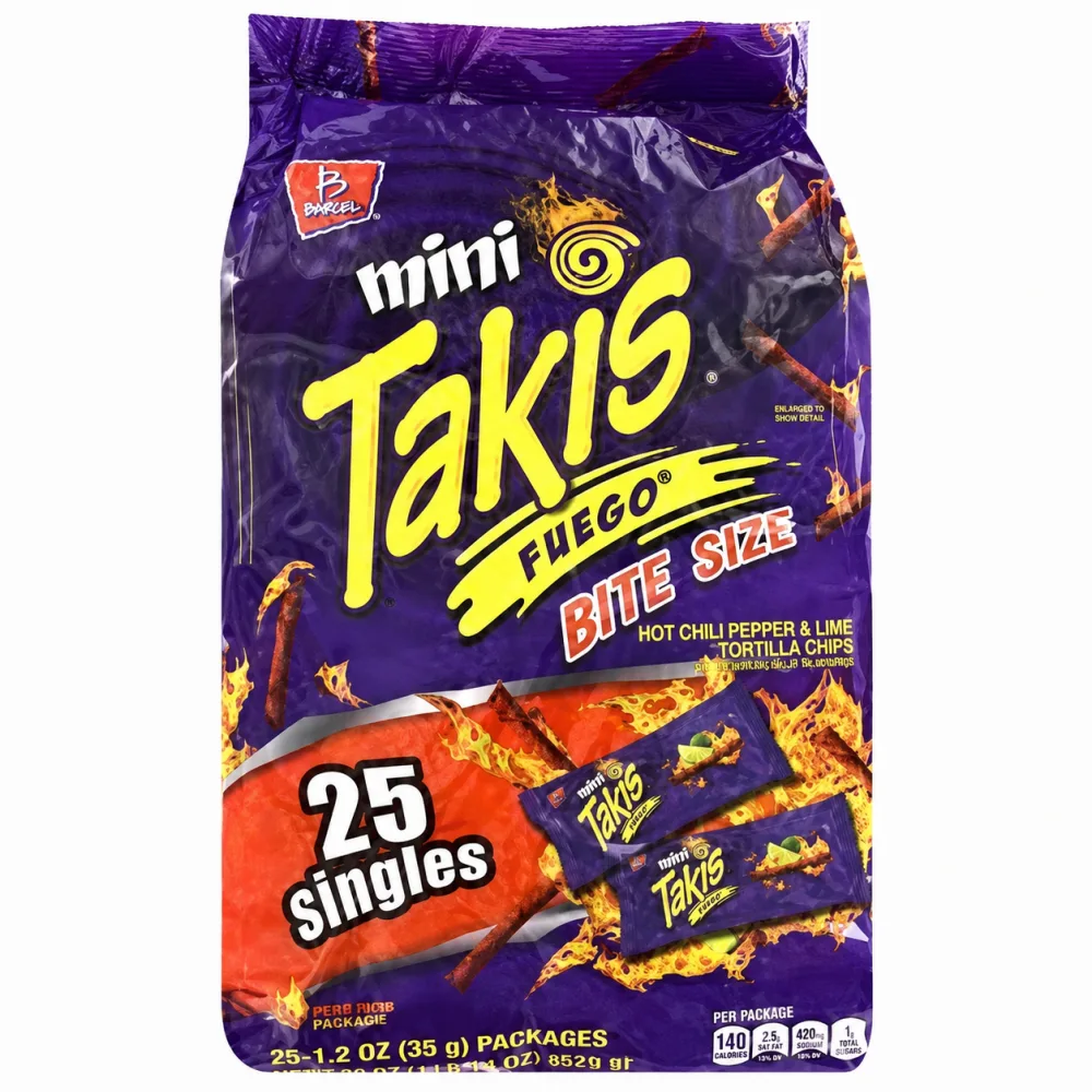 MINI TAKIS FUEGO X 25 UND