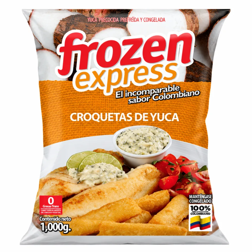 CROQUETA YUCA FROZEN X 1000 G